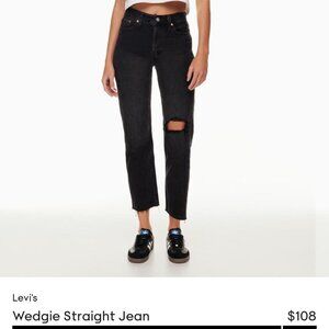 Levi’s Wedgie straight black Jeans